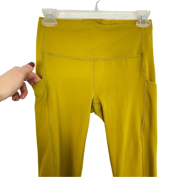 Athleta Ultimate Stash Pocket 7/8 Tight Leggings Womens Size Small Chartreuse - Picture 5 of 16